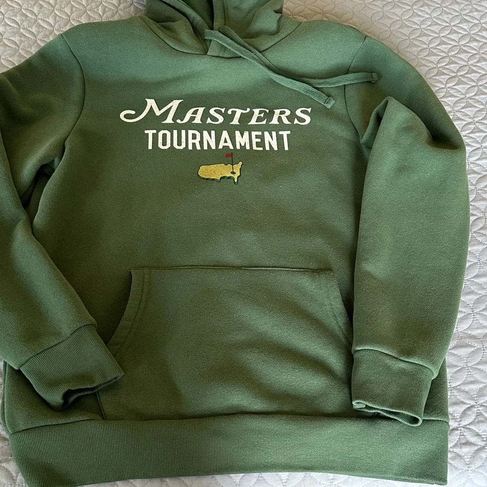 Masters Green Hoodie Sweatshirt with Tournament Logo - Picture 2 of 11